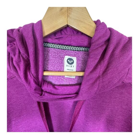 Roxy Purple Pullover Hoodie Women’s M - Picture 5 of 9